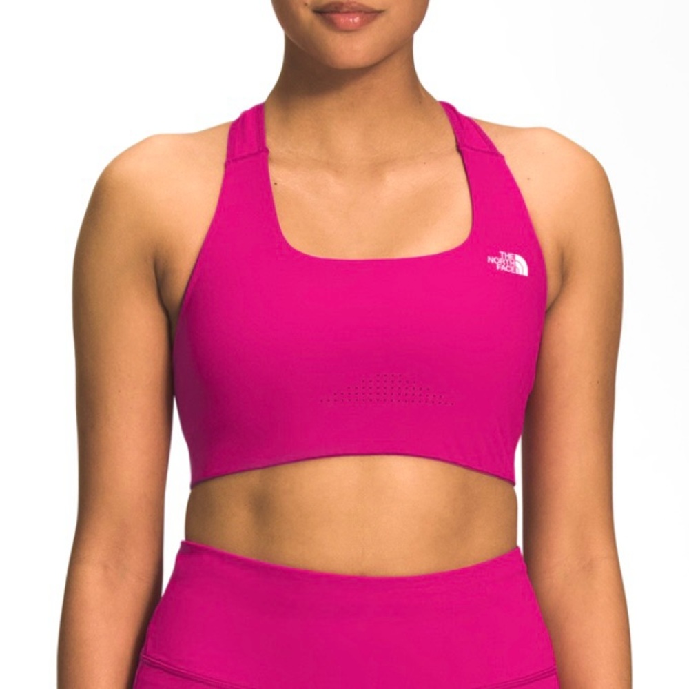 The North Face Women's Movmynt Sports Bra Fuschia Pink Size Small